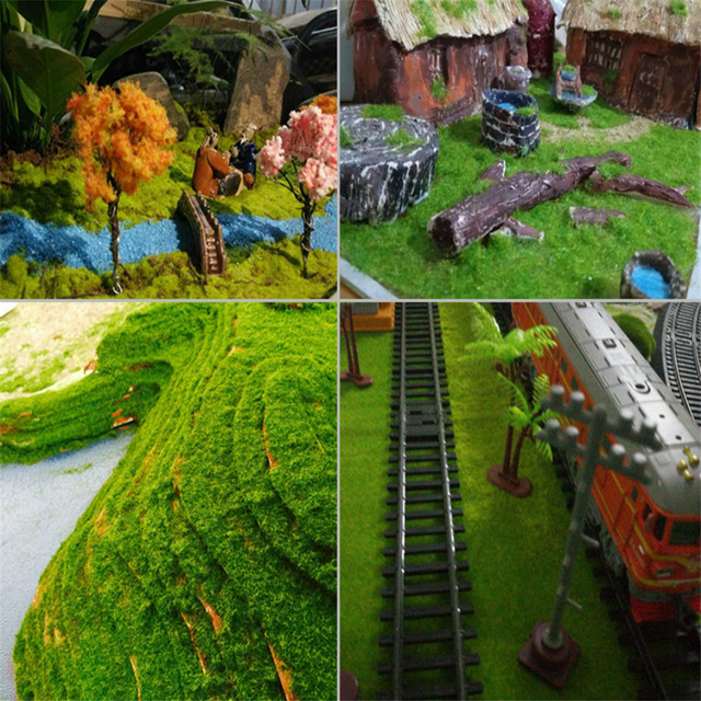 Zestaw modelarski: 60g statyczna trawa w proszku do budowy sceny, murawy uciekającej, nylonowy model zabawkowy, diorama piaskownicowa, sztuczne rośliny - Wianko - 17