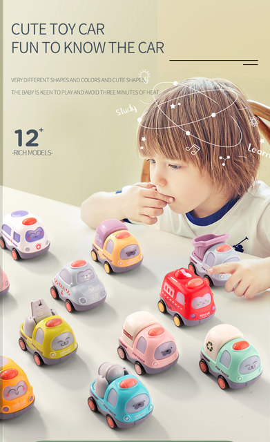 Zestaw 2 sztuk samochodów koparek die-cast 1:64 dla dzieci od 3 roku życia - Wianko - 2