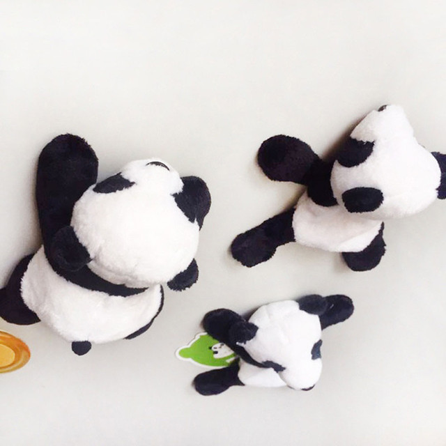 Miękki pluszowy magnes Panda na lodówkę - prezent pamiątka rzemiosła (9cm x 9cm) - Wianko - 10
