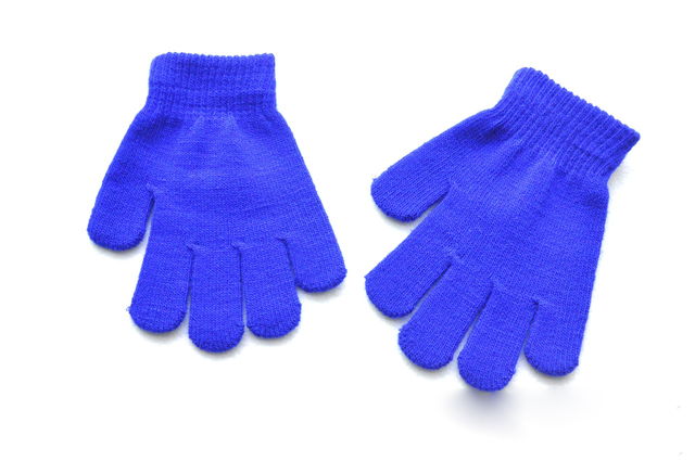 Rękawiczki zimowe dla dzieci w jednym kolorze, unisex, 5-11 lat - Wianko - 26