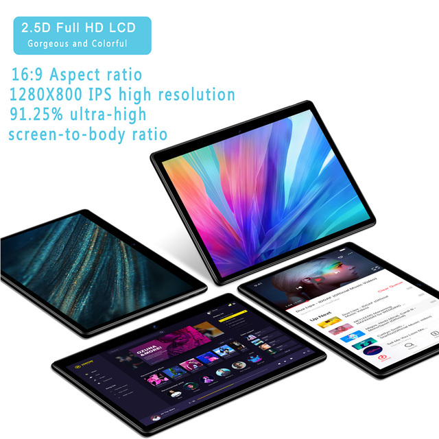 Tablet 10.1 Cal z systemem Android 9.0, czterordzeniowy procesor, Dual SIM, 3G, Google Play, WiFi, Bluetooth, 2GB RAM, 32GB ROM - Wianko - 14