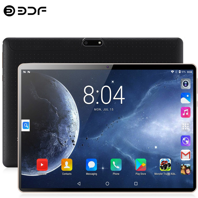 Tablet 10.1 Cal z systemem Android 9.0, czterordzeniowy procesor, Dual SIM, 3G, Google Play, WiFi, Bluetooth, 2GB RAM, 32GB ROM - Wianko - 1