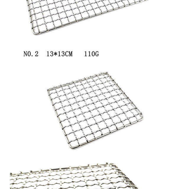 Nowa siatka grillowa na zewnątrz 2021 zrobiona z nierdzewnej stali 304, idealna do kempingu, kwadratowy stojak, proste drewno opałowe, narzędzia grillowe na zewnątrz - Wianko - 5