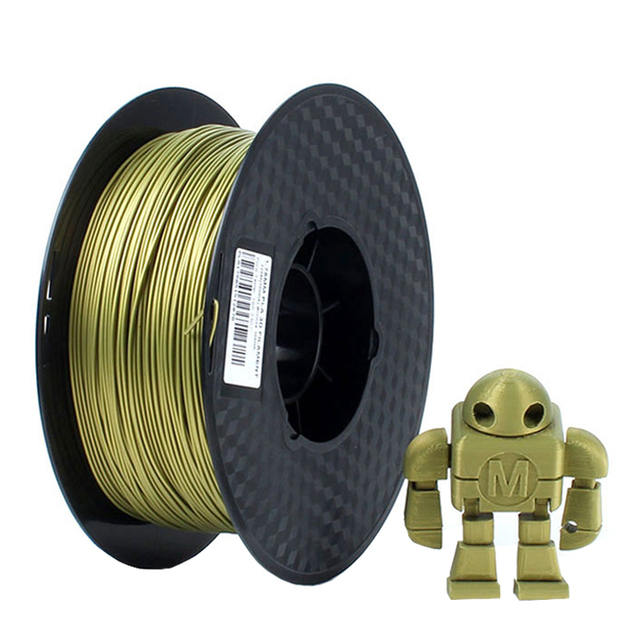 Metalowy filament PLA 1.75mm do druku 3D - 1Kg/500g/250g - złota, srebrna, miedziana, brązowa tekstura - Wianko - 16