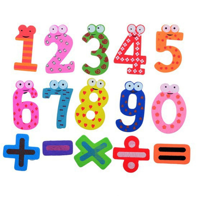 Drewniane litery A-Z i numery 0-9 w formie kolorowych magnesów na lodówkę do nauki alfabetu dla dzieci w motywie kreskówkowym - Wianko - 4