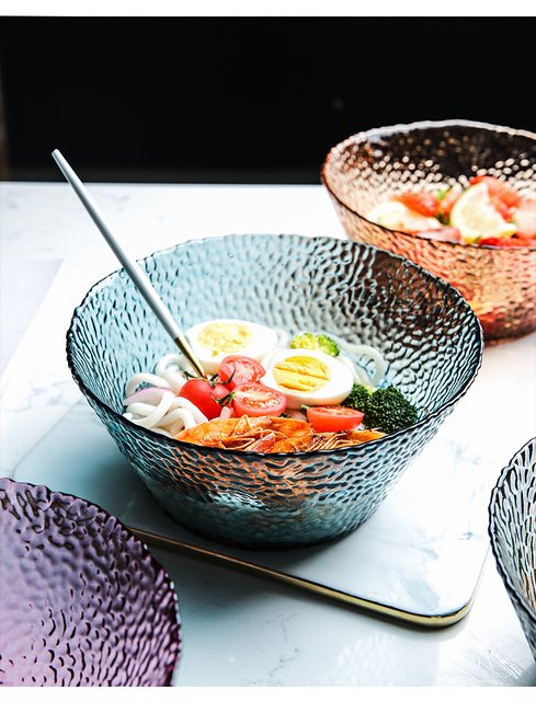 Duża miska z japońskiego szkła na owoce i kreatywne śniadanie do kuchni - Wianko - 7