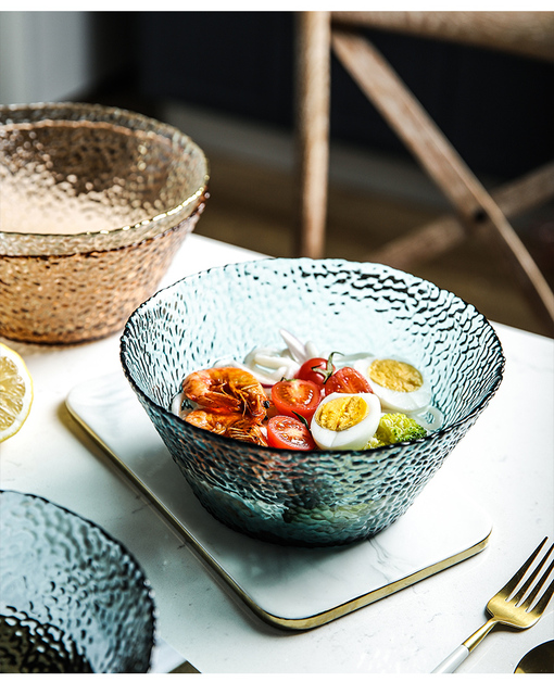 Duża miska z japońskiego szkła na owoce i kreatywne śniadanie do kuchni - Wianko - 8