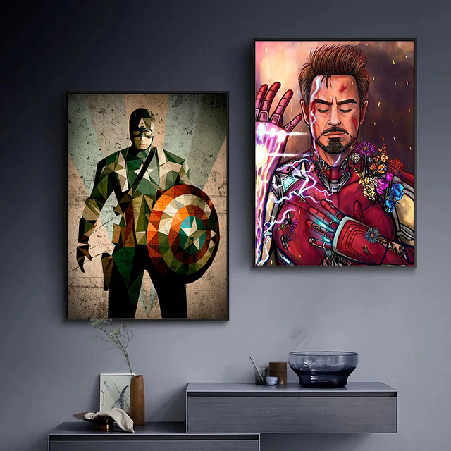 Obraz na płótnie Marvel Avengers - Kapitan Ameryka i Iron Man - dekoracja wnętrz - Wianko - 3