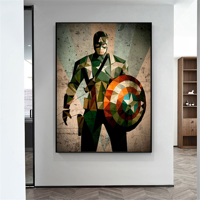 Obraz na płótnie Marvel Avengers - Kapitan Ameryka i Iron Man - dekoracja wnętrz - Wianko - 4