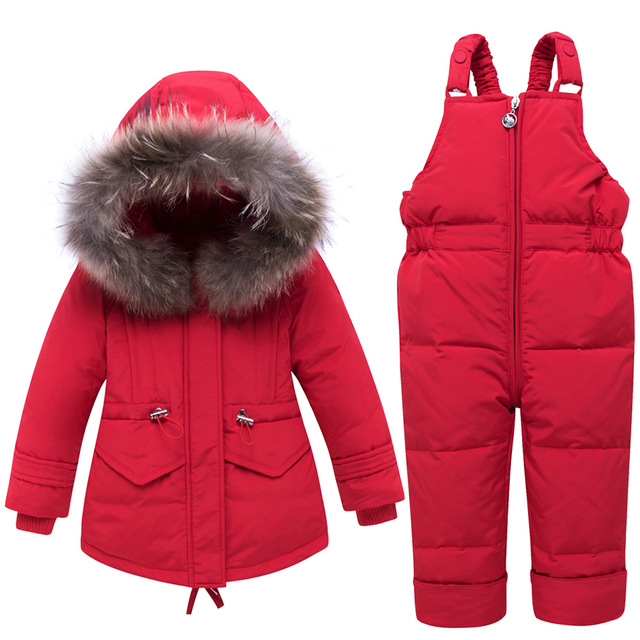 Zestaw odzieży zimowej dla dzieci - Kurtka z puchu kaczego + spodnie, IYEAL, rosyjskie dzieci, ciepłe garnitury, chłopcy dziewczyny, jakość premium - Wianko - 11