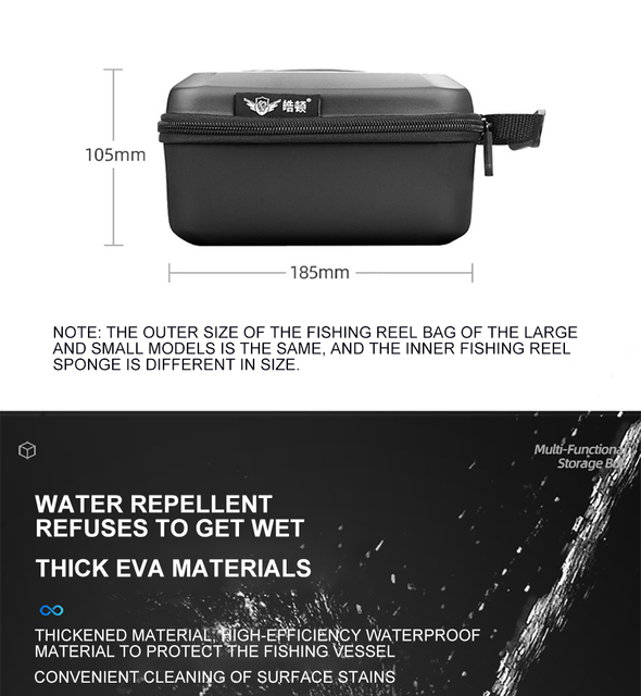 Nowa torba wędkarska z kołowrotkiem, ochronna, z neoprenowym wyściółką, lekka i mocna - Wianko - 5