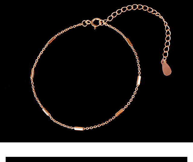 Luksusowa bransoletka łańcuszkowa dla kobiet z różowym złoceniem - najnowszy modny design, idealny prezent na rocznicę 2021 - Wianko - 8