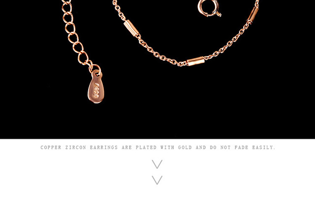 Luksusowa bransoletka łańcuszkowa dla kobiet z różowym złoceniem - najnowszy modny design, idealny prezent na rocznicę 2021 - Wianko - 12