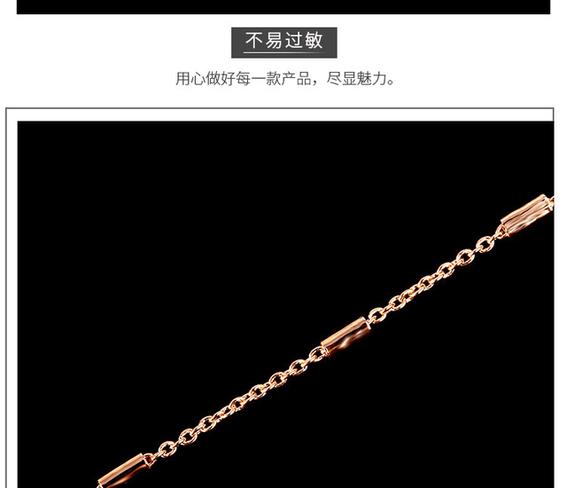 Luksusowa bransoletka łańcuszkowa dla kobiet z różowym złoceniem - najnowszy modny design, idealny prezent na rocznicę 2021 - Wianko - 10