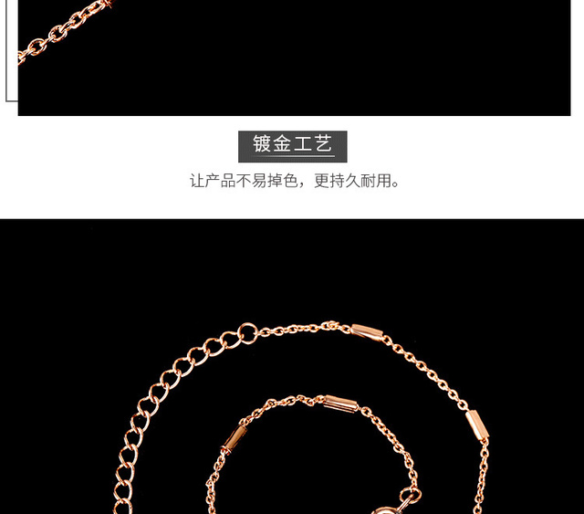 Luksusowa bransoletka łańcuszkowa dla kobiet z różowym złoceniem - najnowszy modny design, idealny prezent na rocznicę 2021 - Wianko - 11