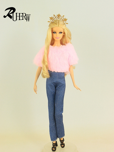 Sukienka dla lalek Barbie - modne ciuchy, doskonały prezent urodzinowy dla dzieci - Wianko - 13