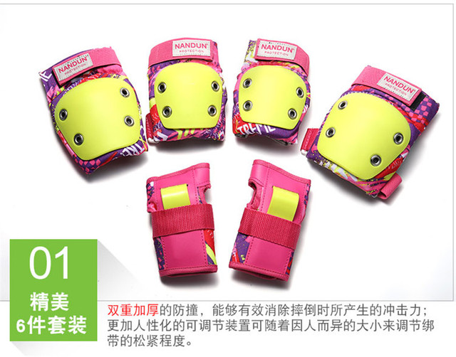 Podkładka ochronna Protector 6 na łokieć, kolano i rękę - nakolanniki sportowe strażnicze dla dzieci - Wianko - 3