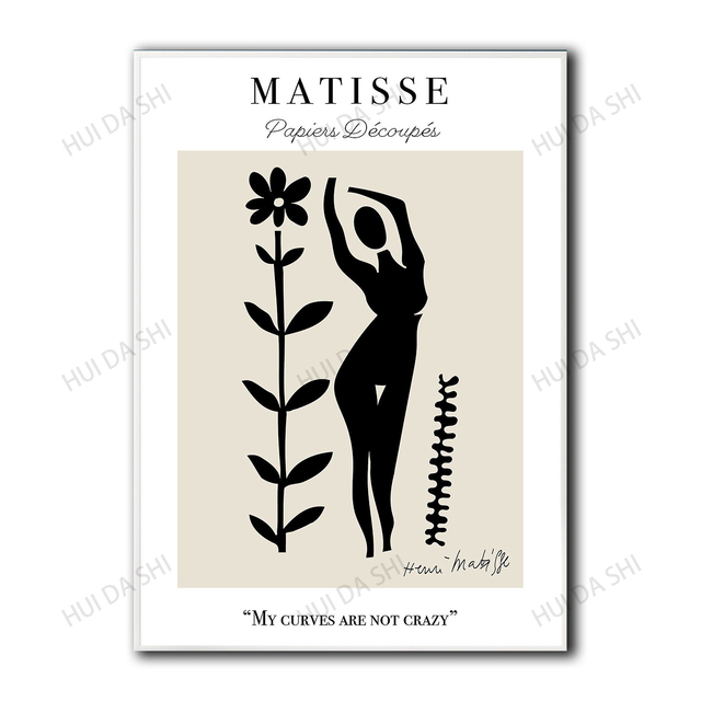 Obraz Matisse - Wycinanki (drukowany plakat Matisse, sztuka skandynawska, grafika ścienna) - Malarstwo i kaligrafia - Wianko - 5