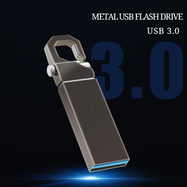 Metalowy pendrive USB 3.0 wodoszczelny 256GB/128GB/64GB/32GB/16GB/8GB - Wianko - 1