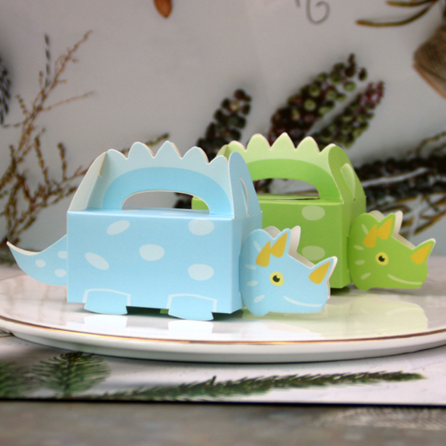 Torba DIY z 10 sztukami dinozaurów - kreskówkowe pudełko na cukierki dla dzieci na przyjęcie tematyczne - Wianko - 7