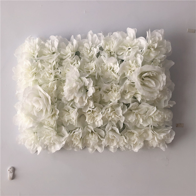 Panele kwiatowe z jedwabiu o wymiarach 40x30 cm do dekoracji ślubnych, weselnych i bożonarodzeniowych - Wianko - 18