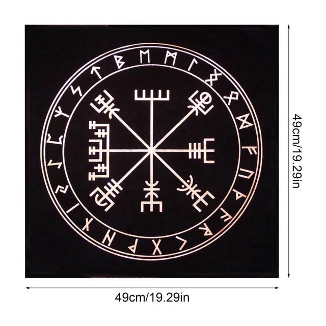 Wróżbiarstwo Tarot - obrus ołtarz, tkanina pogańska koło roku astrologiczne, tkanina do gier planszowych - Wianko - 7