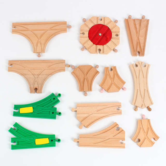 Montażowy zestaw drewnianego pociągu DIY - akcesoria do ręcznego składania, kompatybilne z małymi pociągami, edukacyjne zabawki do wczesnej nauki dla dzieci - Wianko - 11