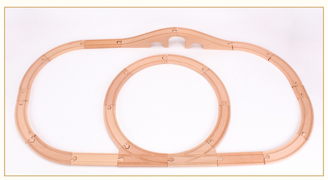 Montażowy zestaw drewnianego pociągu DIY - akcesoria do ręcznego składania, kompatybilne z małymi pociągami, edukacyjne zabawki do wczesnej nauki dla dzieci - Wianko - 35