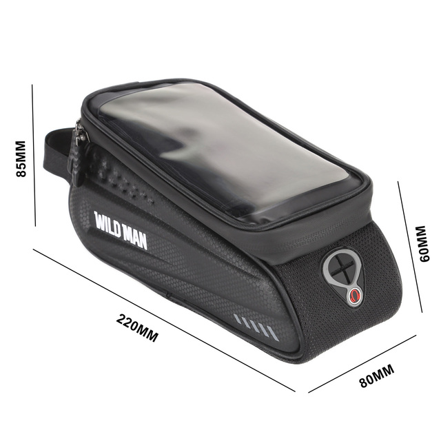 Torba rowerowa WILDMAN na telefon z ekranem dotykowym i wodoodporną przednią ramą - Wianko - 36