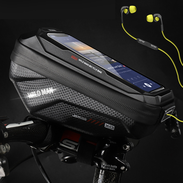 Torba rowerowa WILDMAN na telefon z ekranem dotykowym i wodoodporną przednią ramą - Wianko - 27