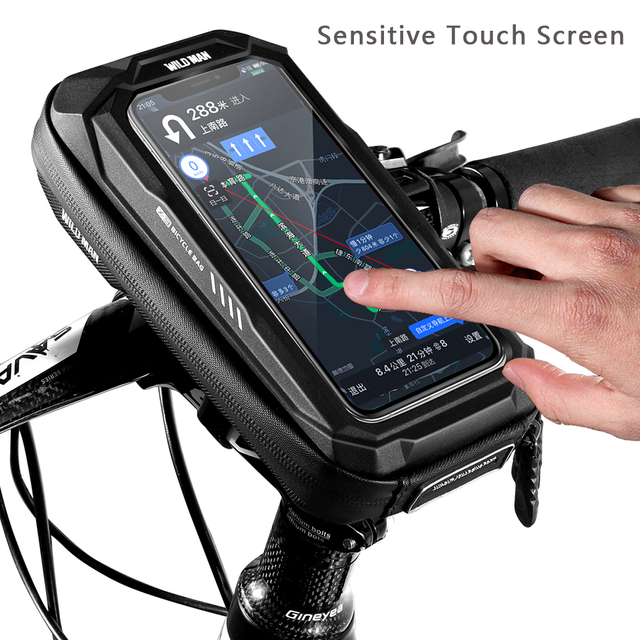 Torba rowerowa WILDMAN na telefon z ekranem dotykowym i wodoodporną przednią ramą - Wianko - 14