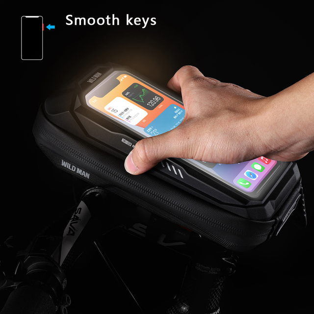 Torba rowerowa WILDMAN na telefon z ekranem dotykowym i wodoodporną przednią ramą - Wianko - 13