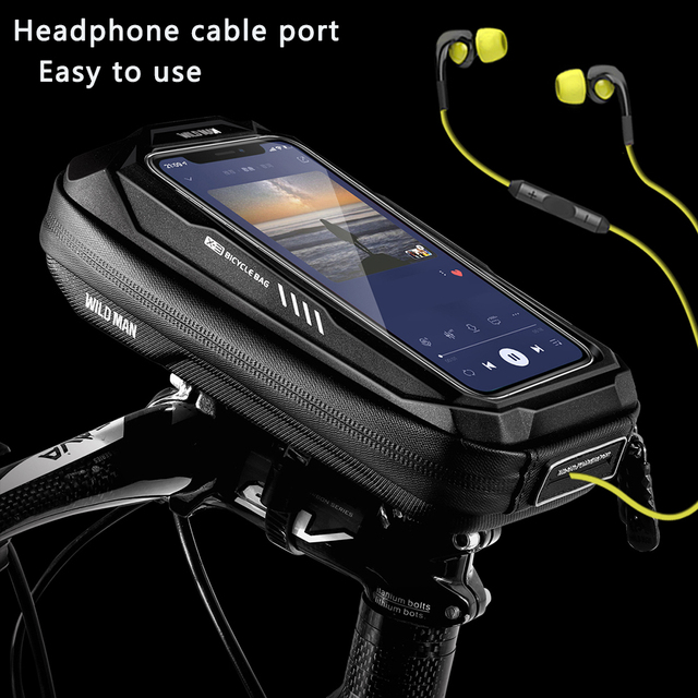 Torba rowerowa WILDMAN na telefon z ekranem dotykowym i wodoodporną przednią ramą - Wianko - 18