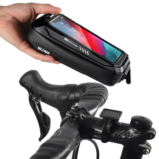 Torba rowerowa WILDMAN na telefon z ekranem dotykowym i wodoodporną przednią ramą - Wianko - 17