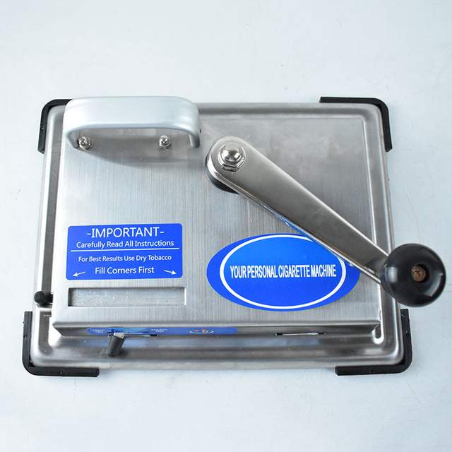 Ręczne urządzenie do zwijania papierosów – maszyna do papierosów DIY 8mm, czarno-srebrna korba, akcesoria do palenia - Wianko - 11