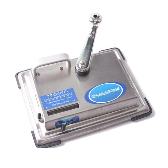 Ręczne urządzenie do zwijania papierosów – maszyna do papierosów DIY 8mm, czarno-srebrna korba, akcesoria do palenia - Wianko - 7