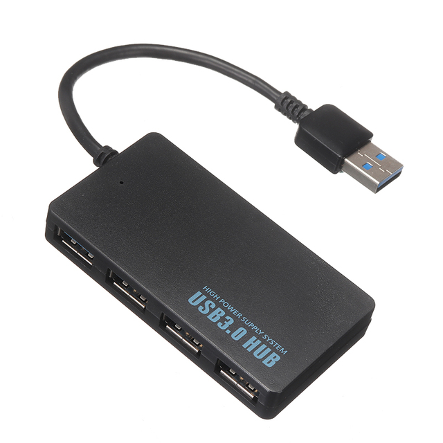 Super prędkość 4-Port USB 3.0 PIHOKS - przenośna piasta dla komputera stacjonarnego i laptopa - Wianko - 3
