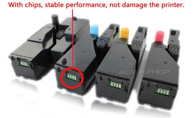 Zestaw 4 szt. wkładów z tonerem kompatybilnych z drukarkami CP115w, CP116w, CP225w, CM115w, CM225w, CM225fw – z chipami resetującymi - Wianko - 3