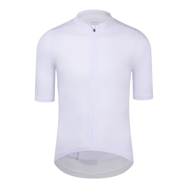 Koszulka kolarska RISESBIK PRO TEAM 2021 z krótkim rękawem i kolorowym odblaskiem - lekka tkanina, dopasowanie do wyścigu - Wianko - 14