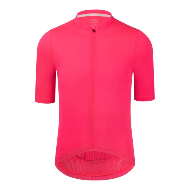Koszulka kolarska RISESBIK PRO TEAM 2021 z krótkim rękawem i kolorowym odblaskiem - lekka tkanina, dopasowanie do wyścigu - Wianko - 6