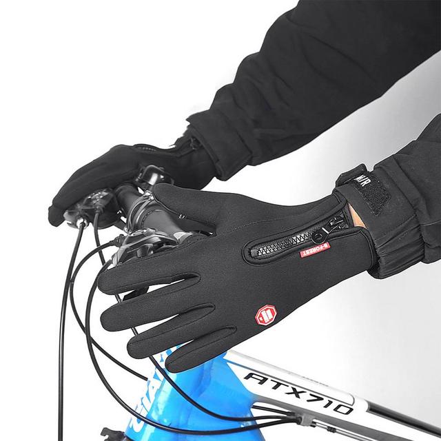 Rękawice narciarskie męskie z ekranem dotykowym, ciepłe, wodoodporne, wiatroodporne, antypoślizgowe - Wianko - 9