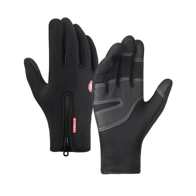 Rękawice narciarskie męskie z ekranem dotykowym, ciepłe, wodoodporne, wiatroodporne, antypoślizgowe - Wianko - 1