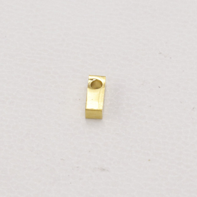 Koraliki litery, złoty kolor, mały otwór, stal nierdzewna, 3x8mm, 5 sztuk/partia - Wianko - 11