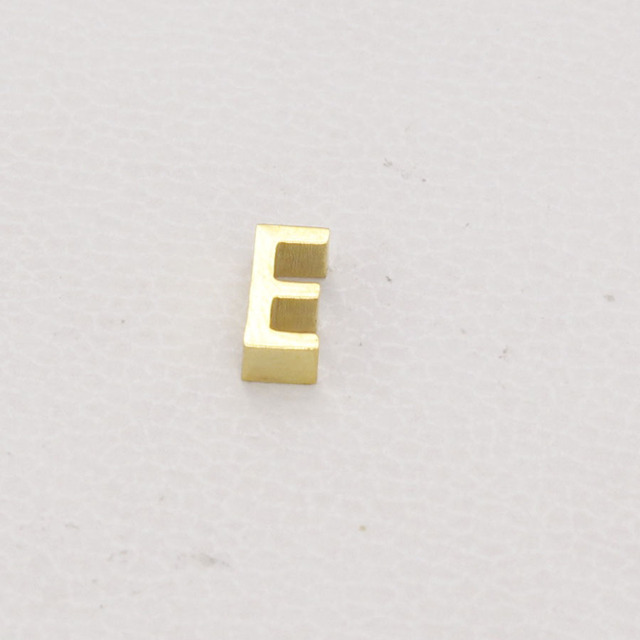 Koraliki litery, złoty kolor, mały otwór, stal nierdzewna, 3x8mm, 5 sztuk/partia - Wianko - 7