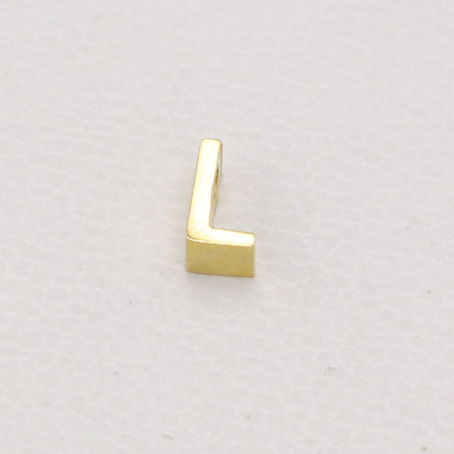 Koraliki litery, złoty kolor, mały otwór, stal nierdzewna, 3x8mm, 5 sztuk/partia - Wianko - 14