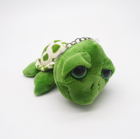 Pluszowy żółw wojskowy Śliczne Zielone Zwierzątko z duzymi miękkimi oczami -  zabawka dla dzieci - Wianko - 6