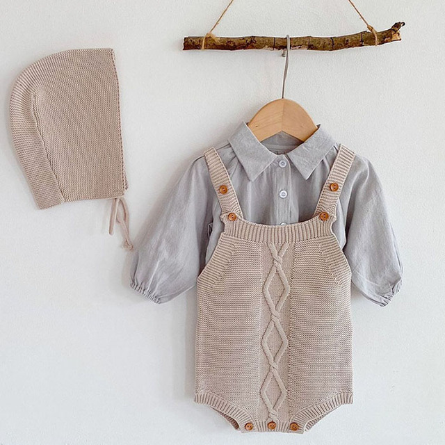 Koreański styl niemowlęcy - wiosna/jesień - zestaw ubrań dla chłopców i dziewczynek z dzianiny - Wianko - 12