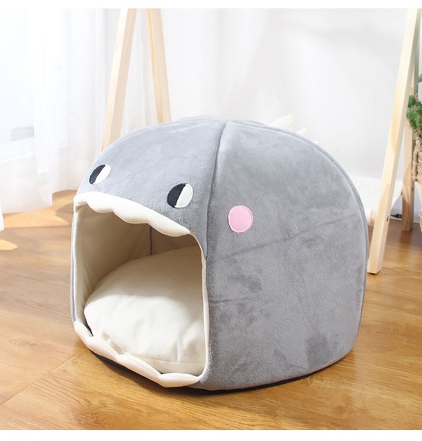 Śliczna jaskinia domowa dla kotów 2021 - leżak, namiot i poduszka w jednym - Wianko - 8