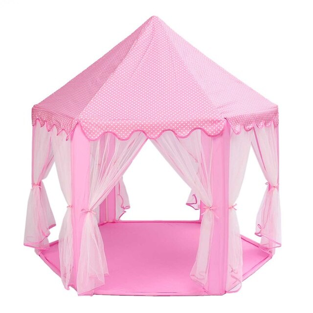 Malutki składany namiot dla dzieci w kształcie sześciokąta, wzór księżniczki zabawka domowa - Wianko - 8
