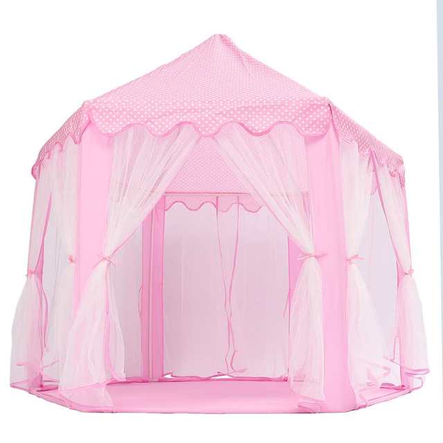 Malutki składany namiot dla dzieci w kształcie sześciokąta, wzór księżniczki zabawka domowa - Wianko - 7